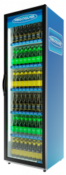 Шкаф холодильный Frigoglass Super 8 FFD (сер.корпус,бел.кабинет,сер.рамка дв.,2Led,6полок,6ЦД)