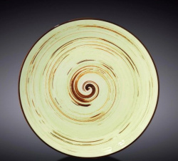 Тарелка Wilmax Spiral зеленая D 230 мм