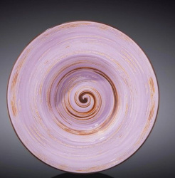 Тарелка Wilmax Spiral фиолетовая 800 мл, D 200 мм