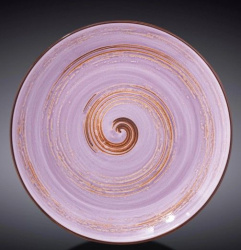 Тарелка Wilmax Spiral фиолетовая D 230 мм