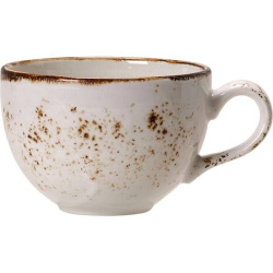 Чашка кофейная Steelite Craft White бело-коричневая 85 мл. D 65 мм. H 50 мм. L 85 мм.