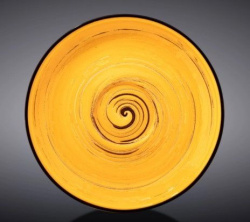Блюдце Wilmax Spiral желтое D 150 мм