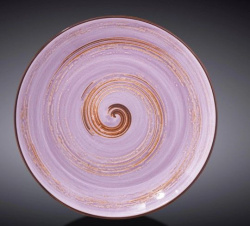Тарелка Wilmax Spiral фиолетовая D 205 мм