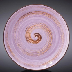 Тарелка Wilmax Spiral фиолетовая D 180 мм