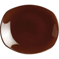 Тарелка Steelite Terramesa темно-коричневая H 20 мм. L 150 мм. B 130 мм.