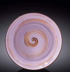 Тарелка Wilmax Spiral фиолетовая 350 мл, D 255 мм