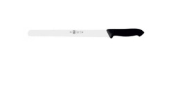 Нож для нарезки Icel HoReCa черный с волн. кромкой 360/490 мм.