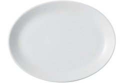 Тарелка овальная Porland Soley 28 см, без рима цвет белый 112128