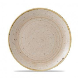 Тарелка мелкая 21,7 см, без борта, Stonecast, цвет Nutmeg Cream