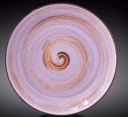 Тарелка Wilmax Spiral фиолетовая D 280 мм