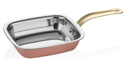 Сковорода для подачи Altin Basak Multi-Metal Copper розово-золотая 0,44 л, D 140 мм, H 35 мм