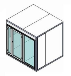 Камера холодильная POLAIR КХН-2,94 Ст, стекл. блок с двухстворчатой дверью по стороне 1360