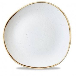 Тарелка мелкая "Волна" d28,6 см, без борта, Stonecast, цвет Barley White