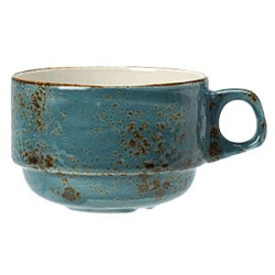 Чашка кофейная Steelite Craft Blue синяя 100 мл. D 65 мм. H 50 мм. L 85 мм.