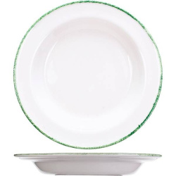 Тарелка Steelite Green Dapple бело-зеленый D 215 мм.