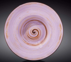Тарелка Wilmax Spiral фиолетовая 1500 мл, D 255 мм