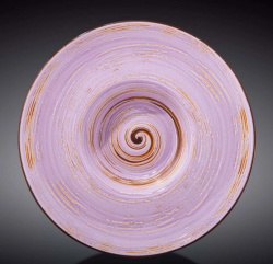 Тарелка Wilmax Spiral фиолетовая 200 мл, D 240 мм