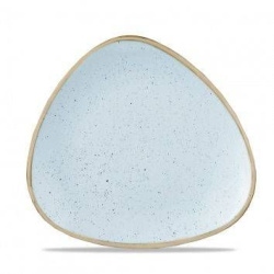 Тарелка мелкая треугольная CHURCHILL Stonecast d 229мм, без борта, цвет Duck Egg Blue SDESTR91