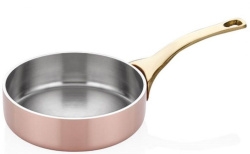 Сковорода для подачи Altin Basak Multi-Metal Copper розово-золотая 0,12 л, D 80 мм, H 30 мм