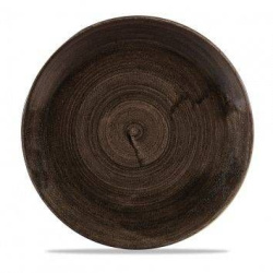 Тарелка мелкая d28,8 см, без борта, Stonecast Patina, цвет Iron Black
