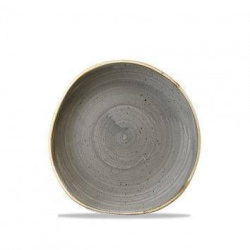 Тарелка мелкая "Волна" d18,6 см, без борта, Stonecast, цвет Peppercorn Grey