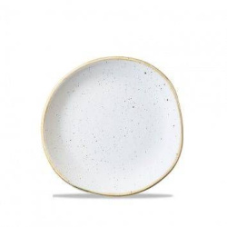 Тарелка мелкая CHURCHILL "Волна" d 186 мм, без борта, Stonecast, цвет Barley White SWHSOG71