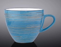 Чашка Wilmax Spiral голубая 190 мл