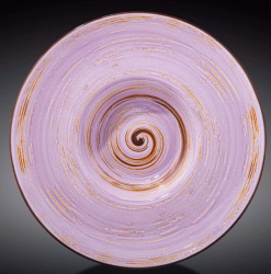Тарелка Wilmax Spiral фиолетовая 250 мл, D 270 мм