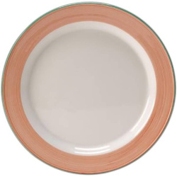 Тарелка Steelite Rio Pink бело-розовая D 230 мм. H 18 мм.