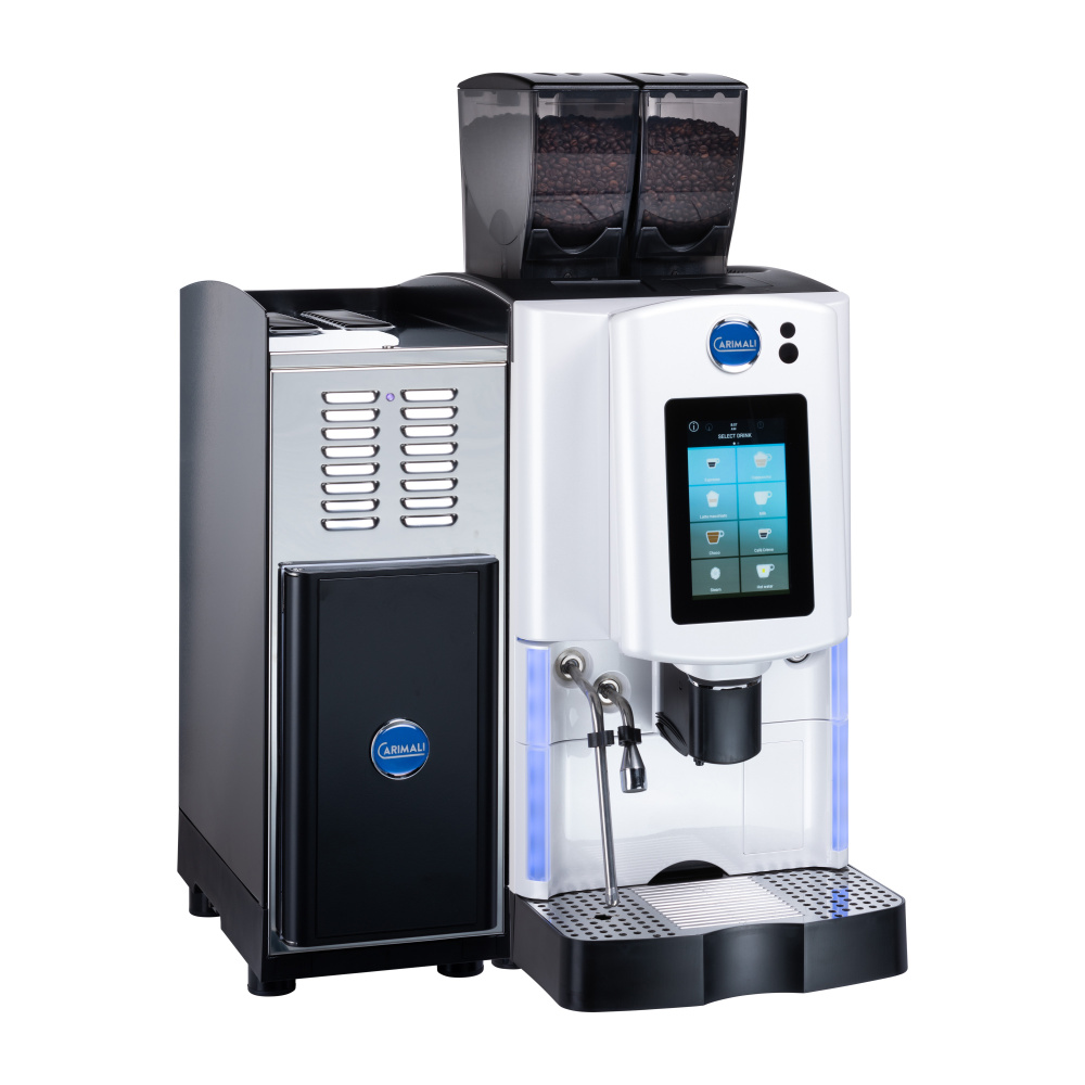 Кофемашина суперавтомат CARIMALI Optima Soft Plus свежее молоко, 2 бункера для зерен – фото 4 в каталоге Краснодара