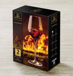 Бокал для вина Wilmax Ariela 400 мл (2 шт, фирменная упаковка)