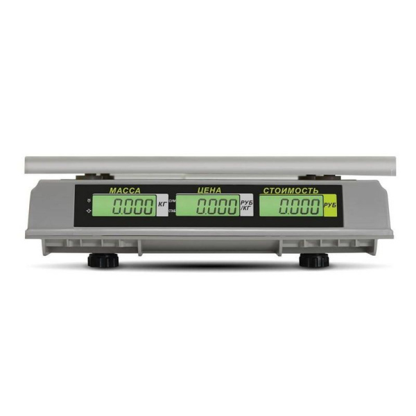 Весы торговые MERTECH M-ER 326 AC-32.5 "Slim" LCD Белые (по 6 в коробке)