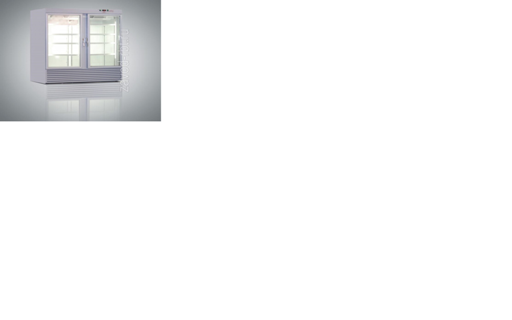 Шкаф холодильный GLACIER ШХ-1000 двухдверный однокамерный /0..+7/ (стеклянные распашные двери) в Краснодаре