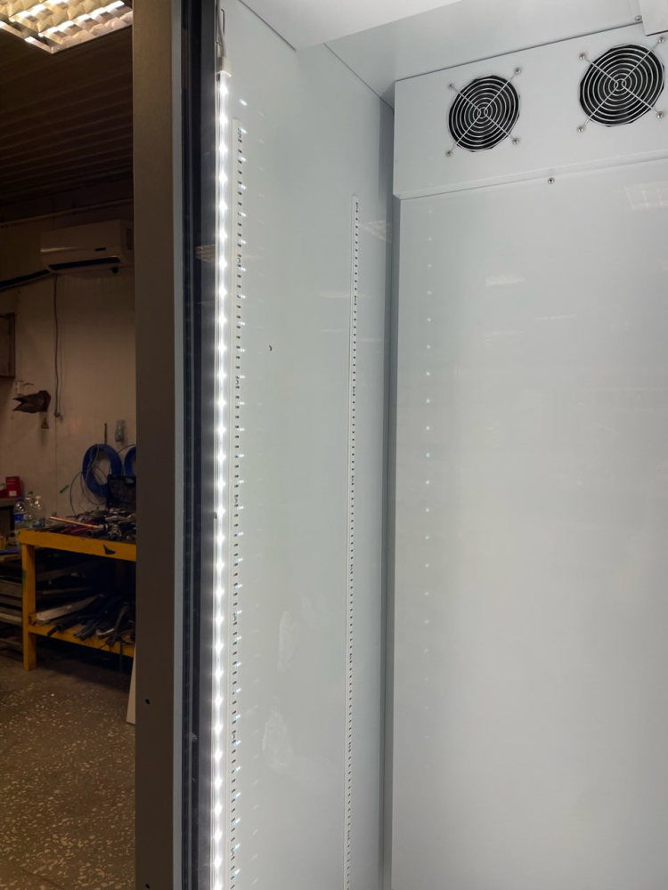Шкаф холодильный Frigoglass Super 8 FFD (сер.корпус,бел.кабинет,сер.рамка дв.,2Led,6полок,6ЦД,премиум дв.) – фото 3 в каталоге Краснодара