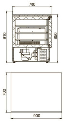 Стол холодильный POLAIR TMi2GN-22G