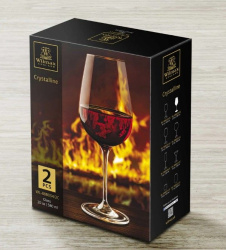 Бокал для вина Wilmax Stella 580 мл (2 шт, фирменная упаковка)