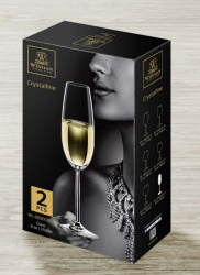 Бокал для шампанского Wilmax Olivia 230 мл (2 шт, фирменная упаковка)