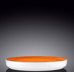Тарелка Wilmax Spiral оранжевая с бортом D 230 мм