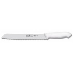 Нож для хлеба Icel HoReCa белый с волн. кромкой 250/375 мм.