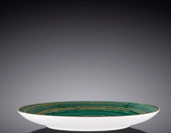 Тарелка Wilmax Spiral темно-зеленая D 230 мм