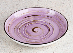 Блюдце Wilmax Spiral фиолетовое D 160 мм