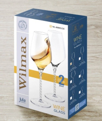 Бокал для вина Wilmax Julia 600 мл (2 шт, фирменная упаковка)