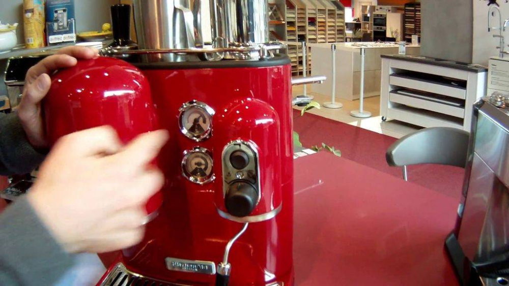 Кофемашина рожковая KitchenAid Artisan 5KES2102EER Espresso красная – фото 8 в каталоге Краснодара